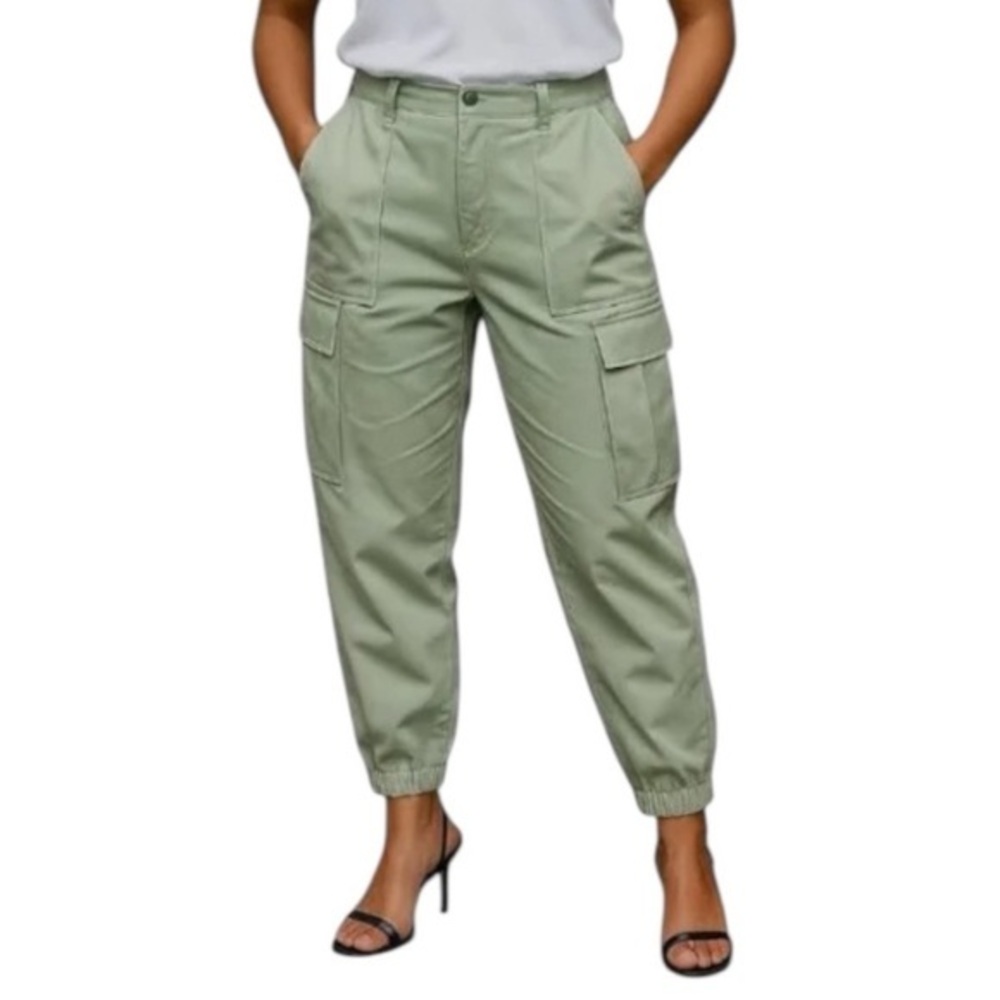 Abercrombie & Fitch High Waist Relaxed Cargo Jogger size Small in Green